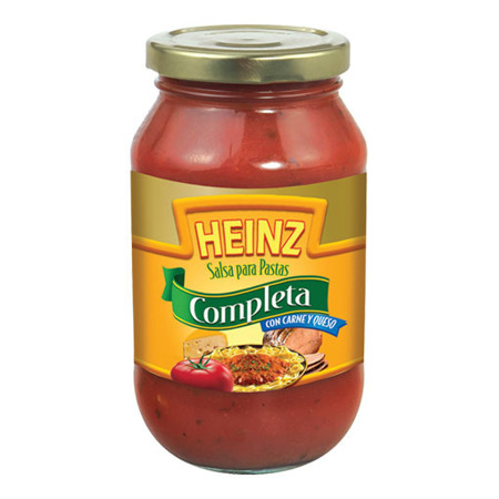 SALSA PARA PASTAS COMPLETA 495G HEINZ