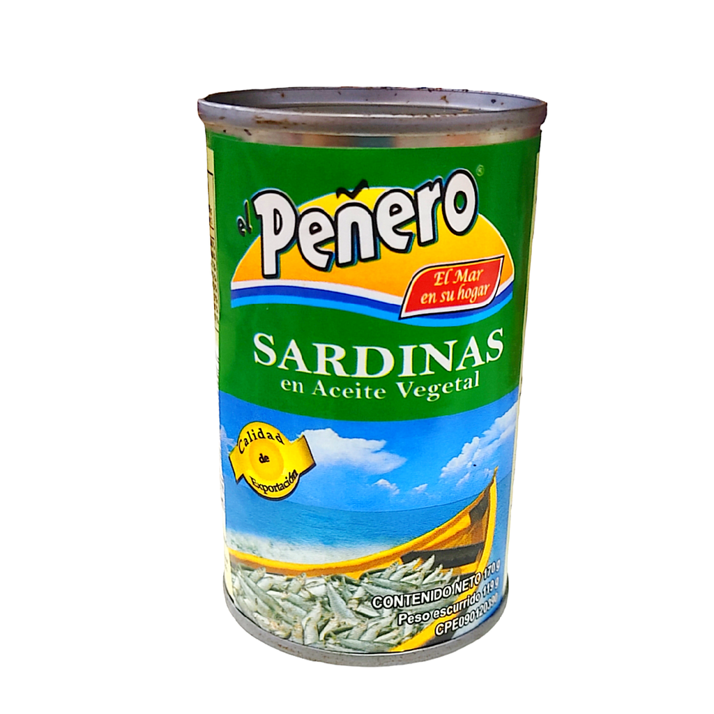 SARDINAS EN ACEITE VEGETAL 170g EL PE?ER