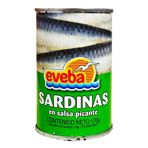 SARDINAS EVEBA SALSA PICANTE 170g