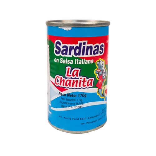 SARDINAS SALSA DE TOMATE LA CHANITA 170g