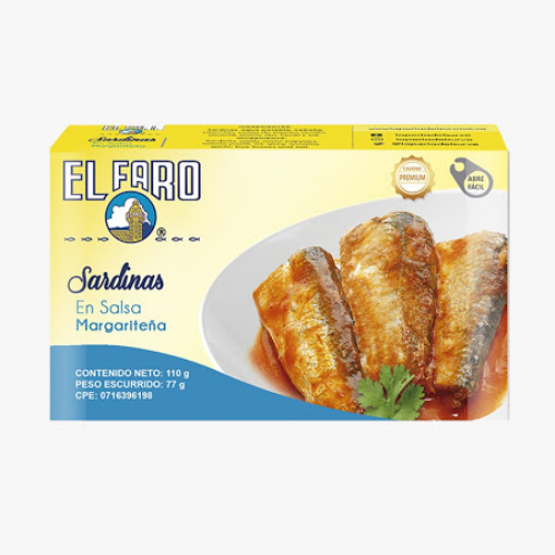 SARDINAS SALSA MARGARITE?A EL FARO 110g