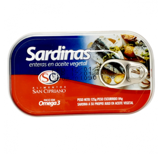 SARDINAS SAN CIPRIANO ACEITE 125g