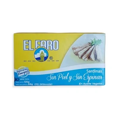 SARDINAS SIN PIEL/SIN ESPINAS 125G EL FA