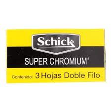 SCHICK SUPER CHROMIUM 3 HOJAS DOBLE FILO