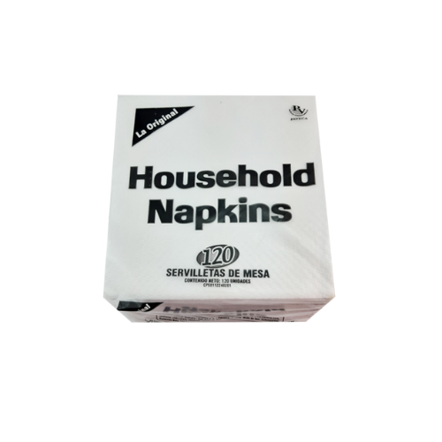 SERVILLETAS HOUSEHOLD NAPKINS 120UND