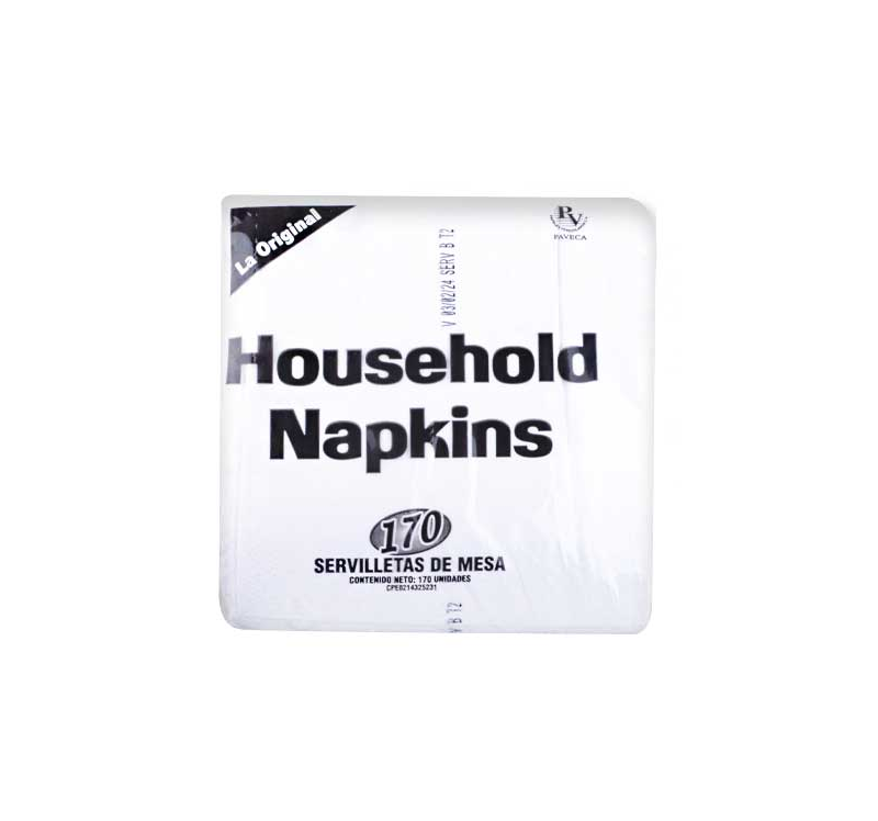 SERVILLETAS HOUSEHOLD NAPKINS 170UND