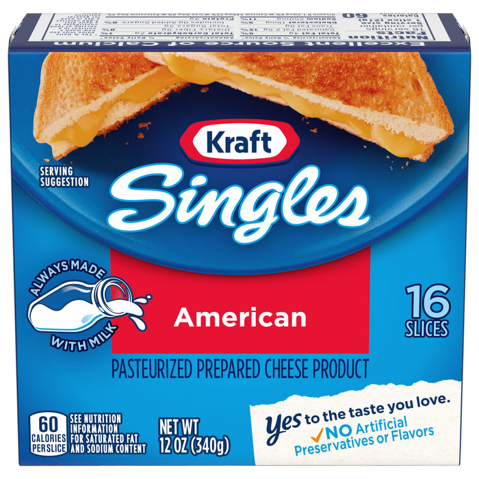 SINGLES KRAFT 16 SLICES 340g