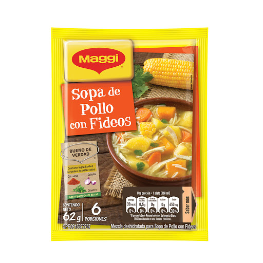 SOPA DE POLLO CON FIDEOS 62g MAGGI