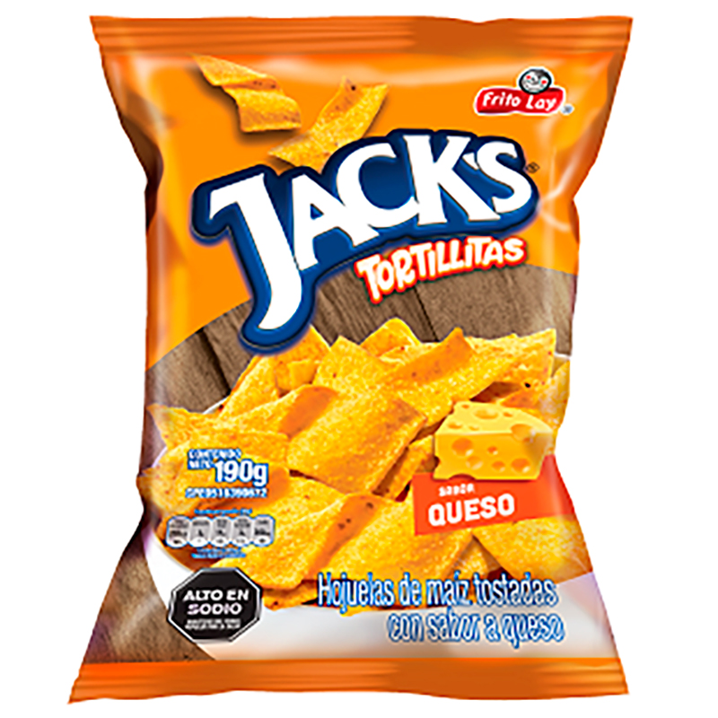 TORTILLITAS JACKS QUESO 190g