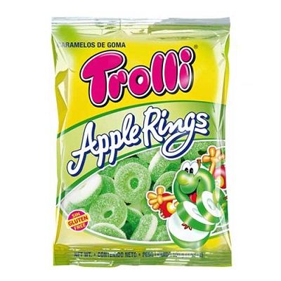 TROLLI APPLE RINGS 100G