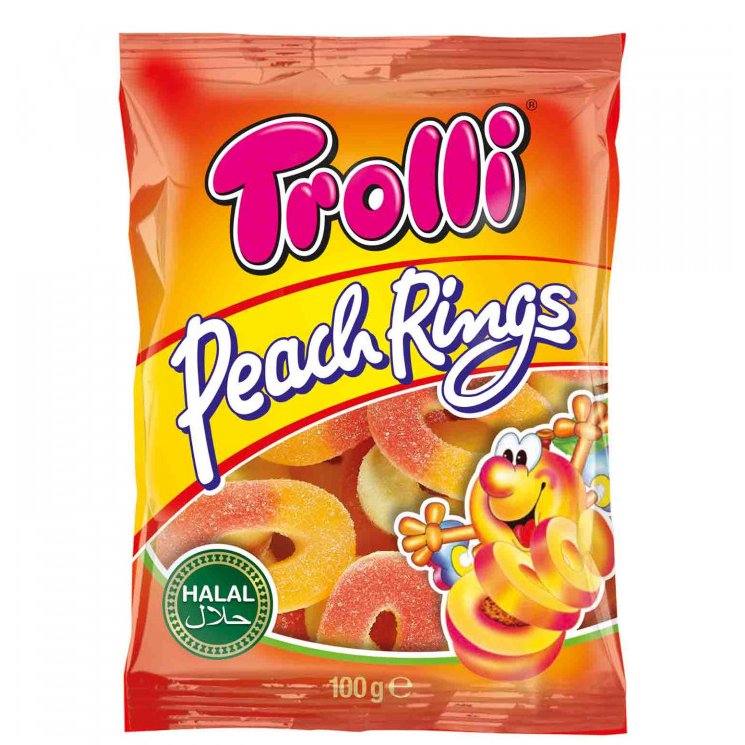 TROLLI PEACH RINGS 100g