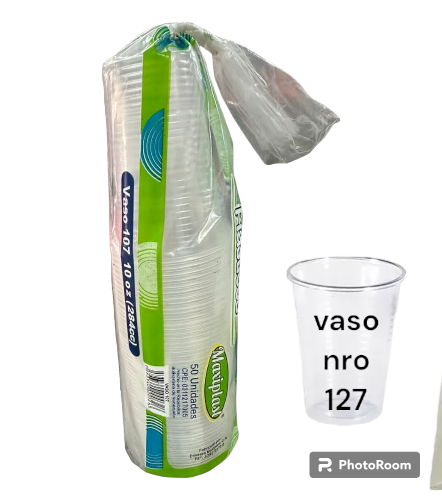 VASOS PLASTICOS 127 50und 12oz