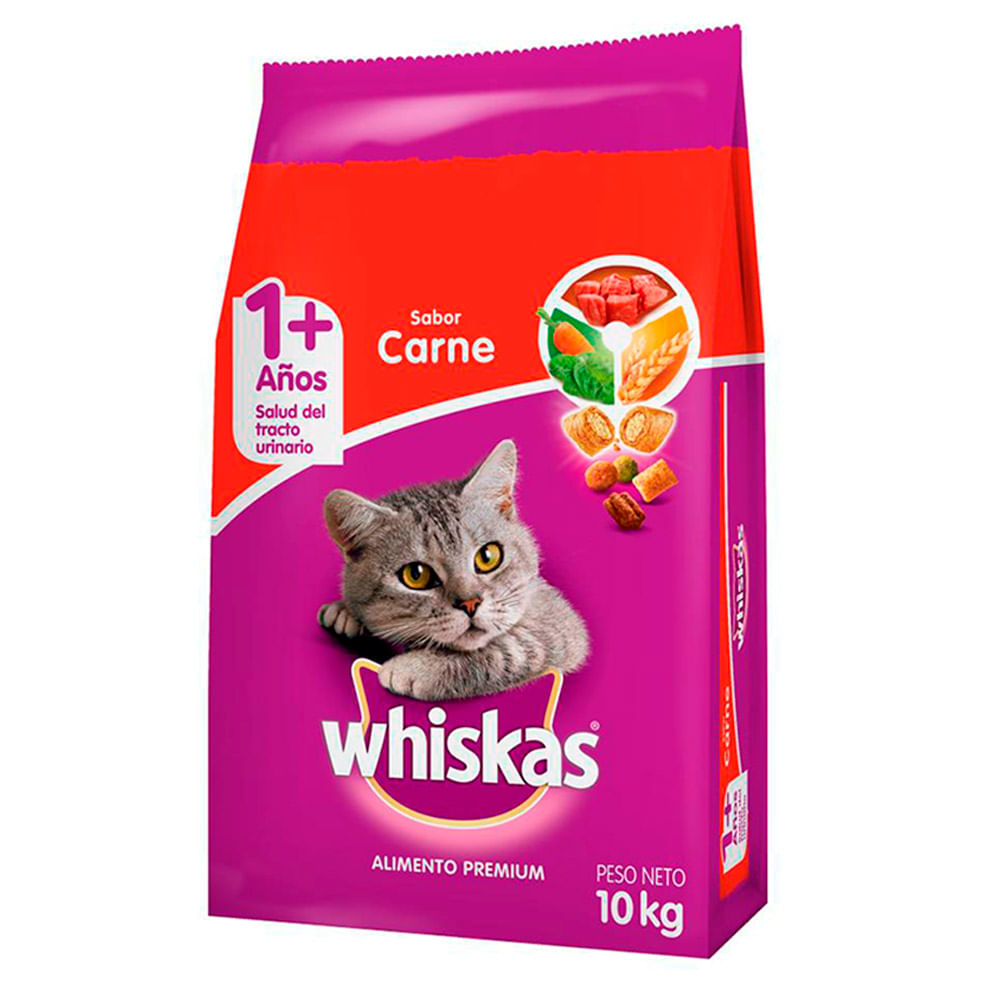 WHISKAS CARNE 10KG