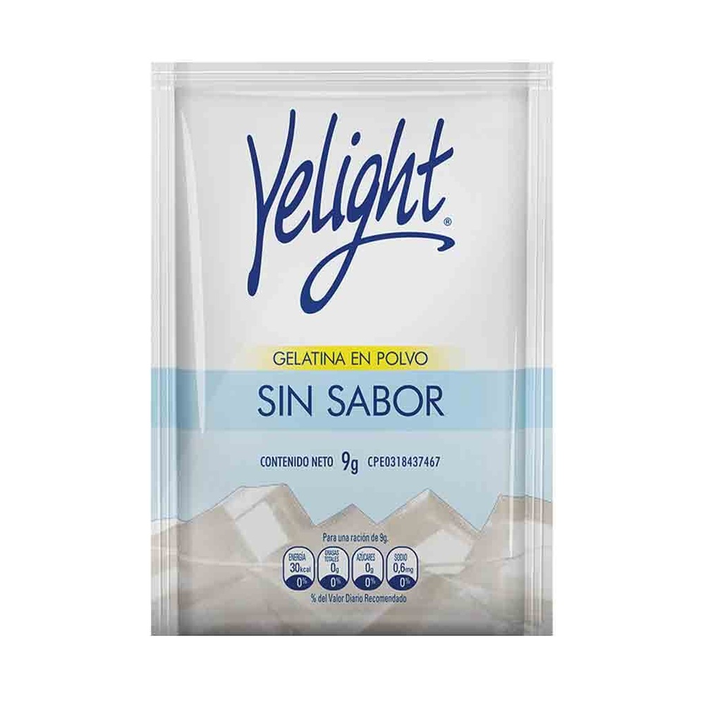 YELIGHT GELATINA SIN SABOR 12g