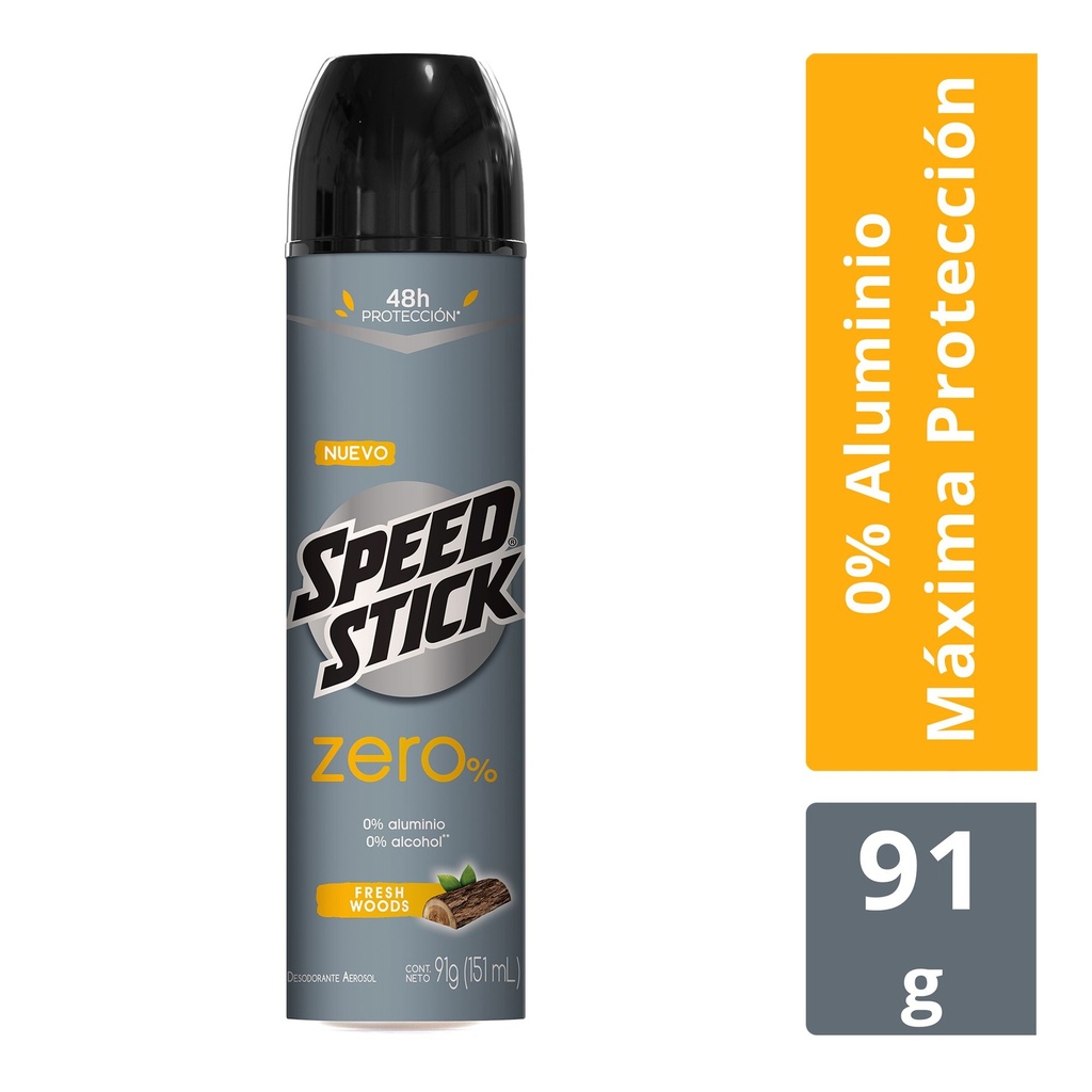 SPEED STICK AEROSOL ZERO% FRESH WO 151ml