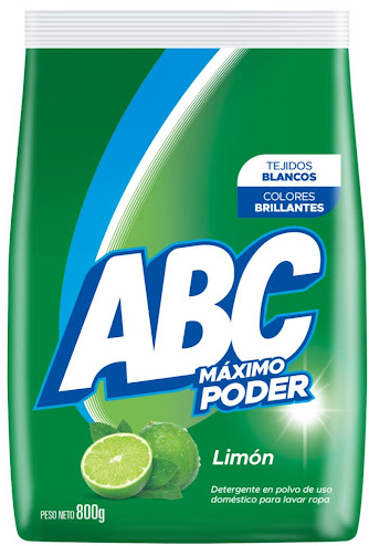 ABC LIMON 800g DETERGENTE EN POLVO