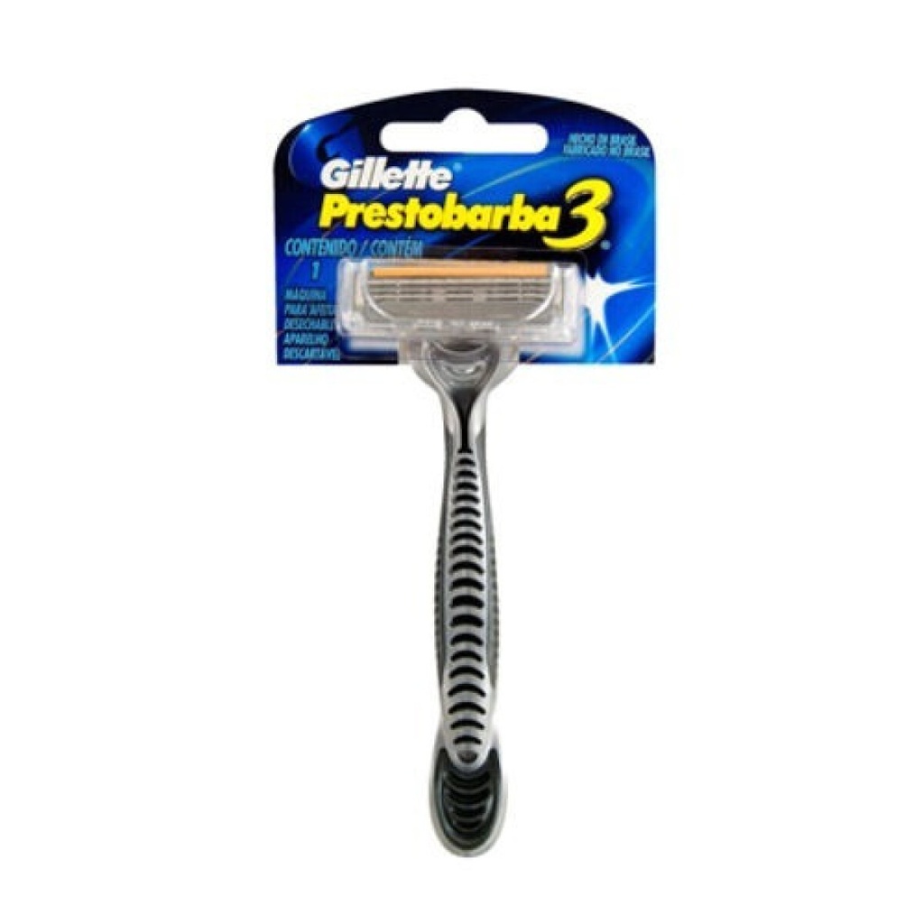 AFEITADORA GILLETTE PRESTOBARBA 3 1und