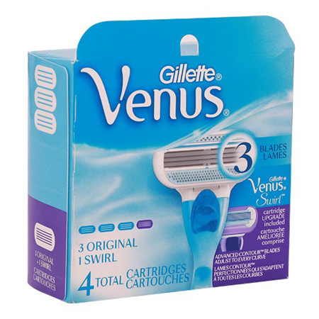 AFEITADORA GILLETTE VENUS CARTUCHO 4und