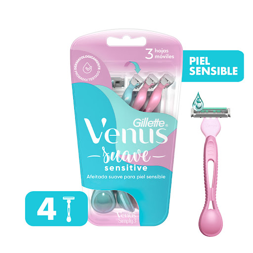 AFEITADORA GILLETTE VENUS SUAVE 4und