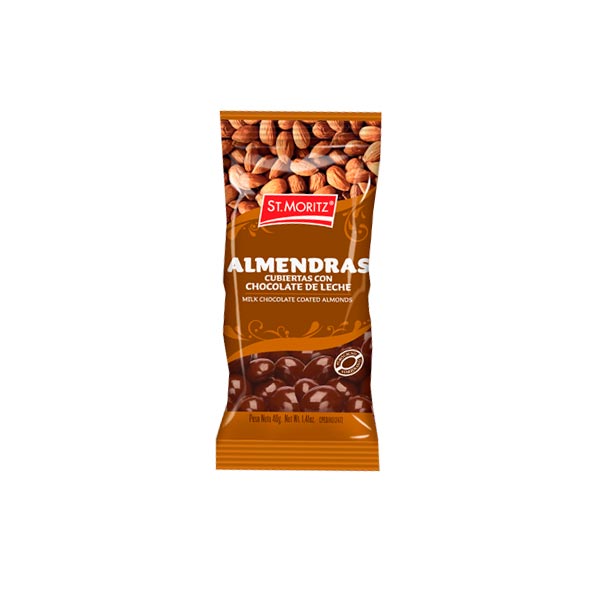 ALMENDRAS CHOCOLATE LECHE 40G