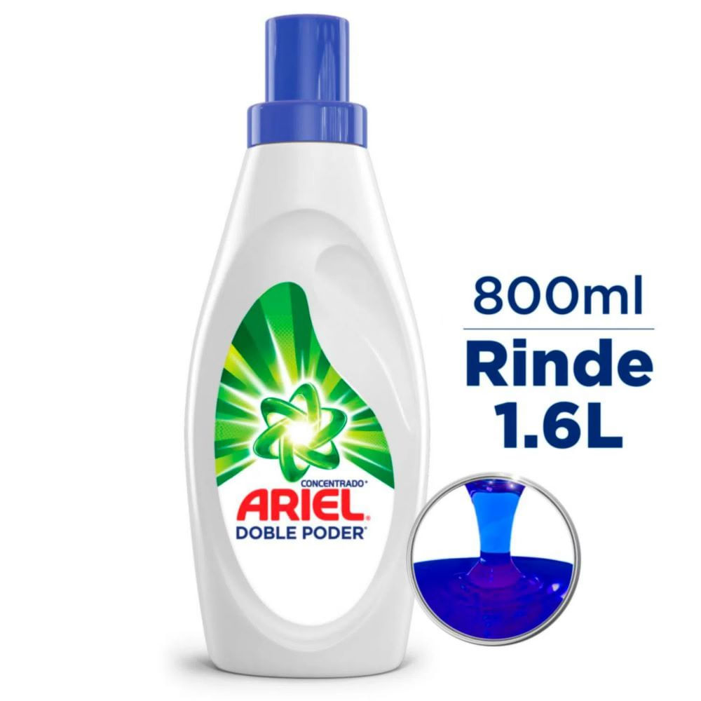 ARIEL DOBLE PODER 800ml