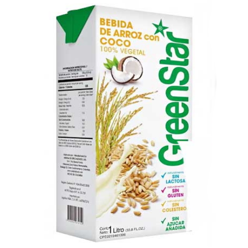 BEBIDA DE ARROZ C/COCO 1L GREENSTAR