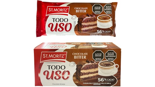 [02908] CHOCOLATE BITTER TODO USO 56% CACAO 100g