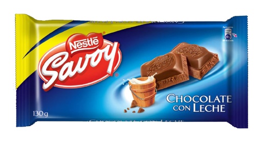 [00558] CHOCOLATE CON LECHE 130g SAVOY