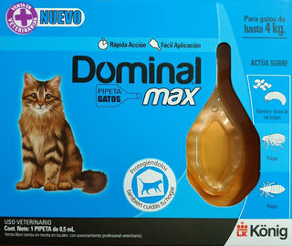 [03084] DOMINAL MAX PIPETAS (G) GATOS HASTA 4KG 