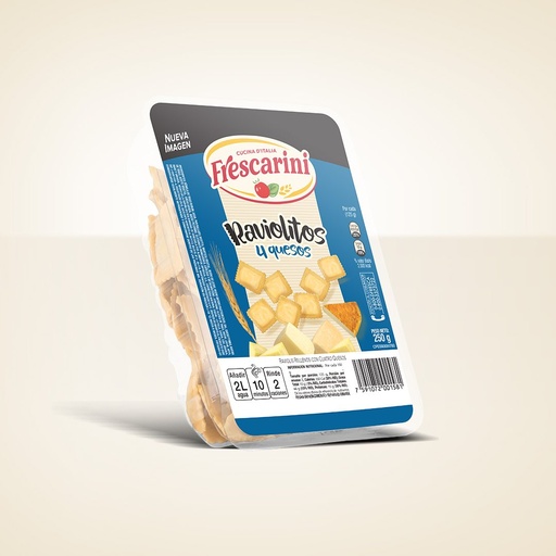 [01014] FRESCARINI RAVIOLITOS 4 QUESOS 250g