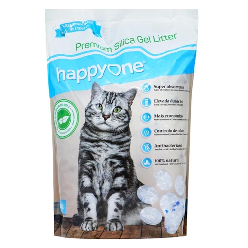 [01198] HAPPY ONE PREMIUM SILICA GEL LITTER 3.8L