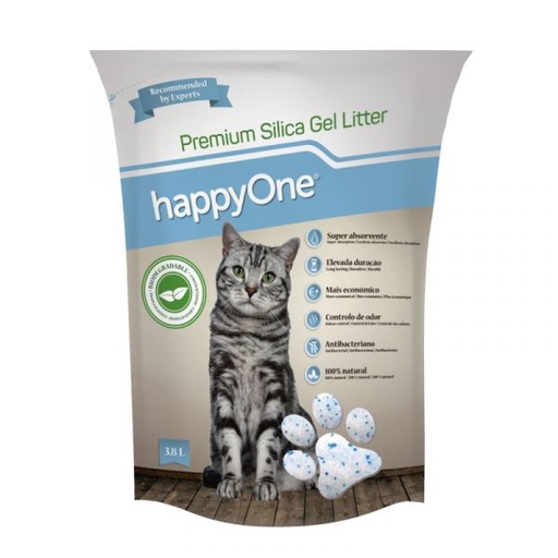 [01199] HAPPY ONE PREMIUM SILICA GEL LITTER 6L