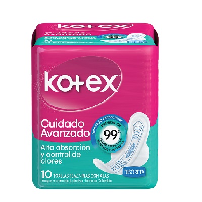 [01378] KOTEX TOALLAS CUIDADO AVANZADO 10UND