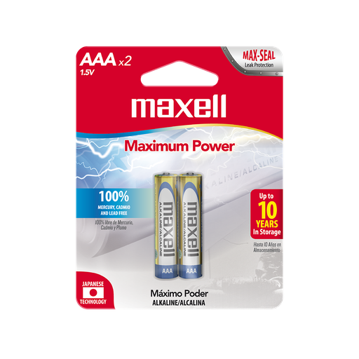 [01633] MAXELL BATERIA ALCALINA AAA x 2