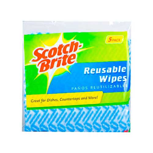 [03063] PAÑOS SCOTCH-BRITE REUTILIZABLES 5 PACK