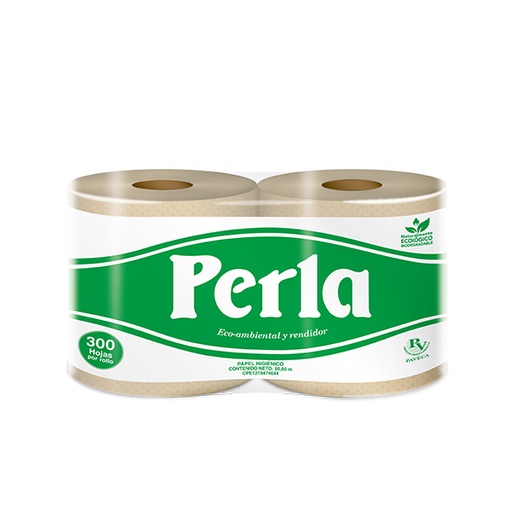 [02026] PAPEL HIGIENICO PERLA 2R 300H