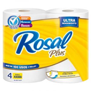 [02035] PAPEL HIGIENICO ROSAL PLUS 4R 600H