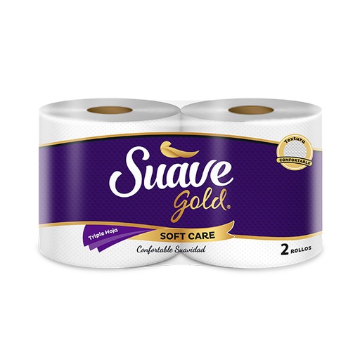 [02039] PAPEL HIGIENICO SUAVE GOLD 2R 270H