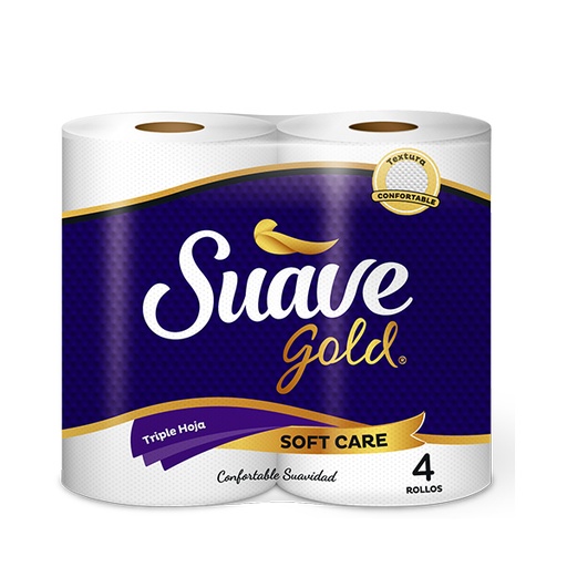 [02040] PAPEL HIGIENICO SUAVE GOLD 4R 270H