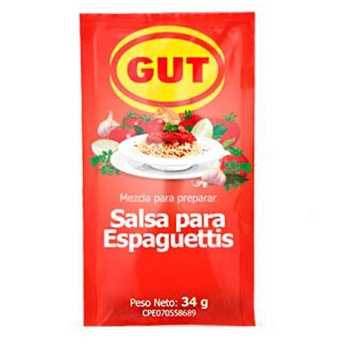 [02469] SALSA PARA ESPAGUETTIS 34g GUT