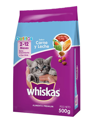 [02840] WHISKAS GATITOS CARNE Y LECHE 500g