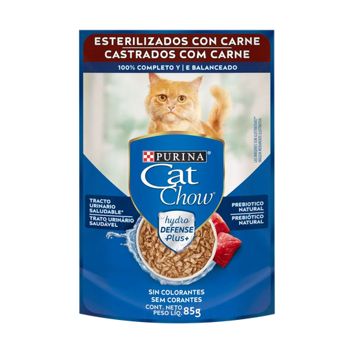 [03207] CAT CHOW SACHET ESTERILIZADO CARNE 85g